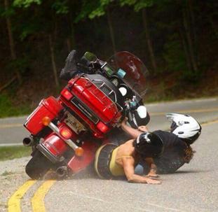 motorcycle wreck