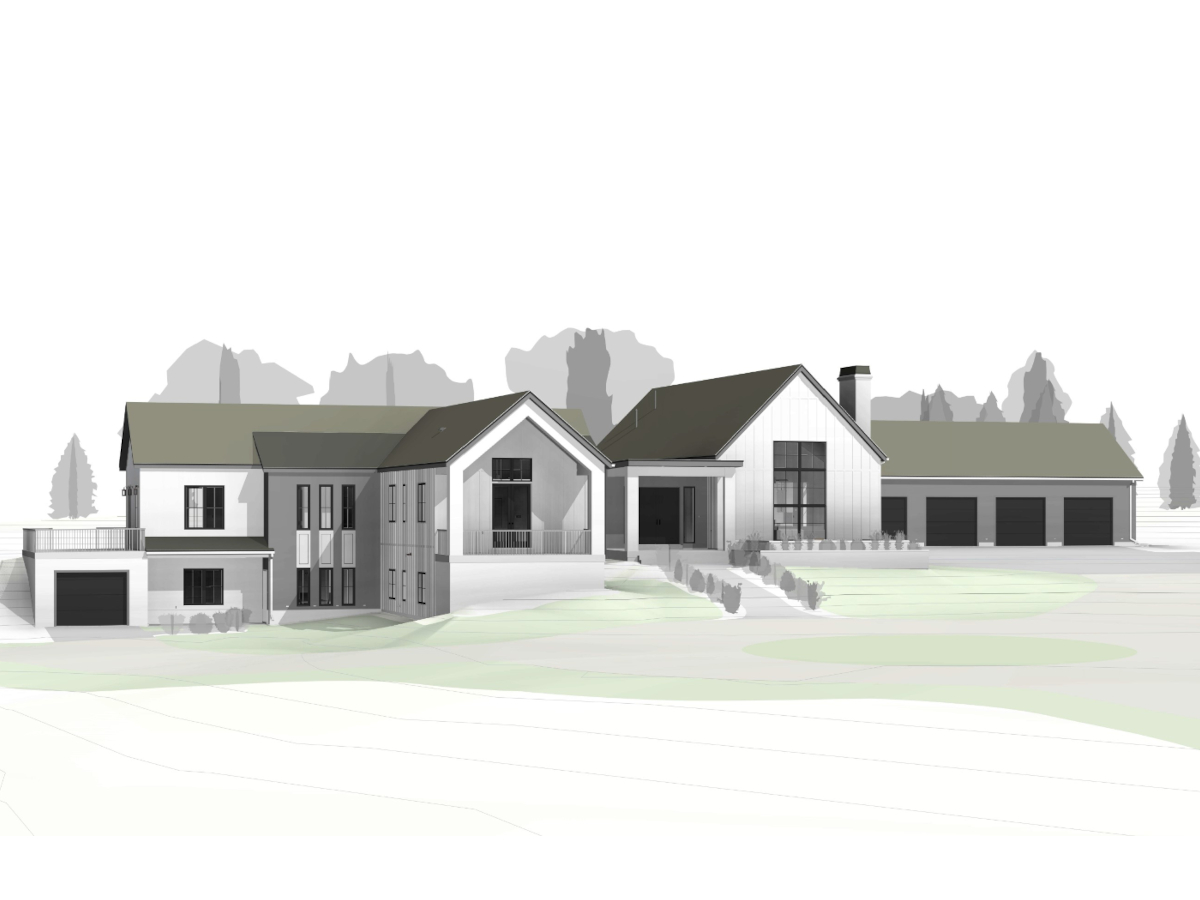 finished exterior rendering of a home